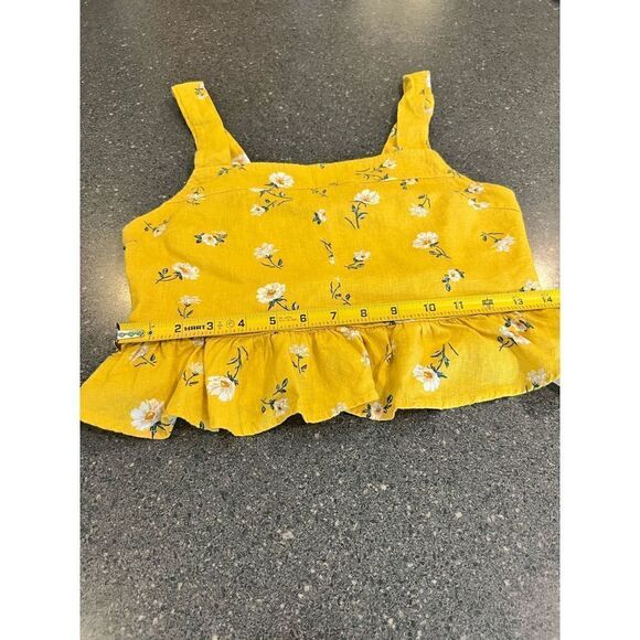 L.A. Hearts Yellow Daisy Print Top Size Medium - Picture 7 of 7